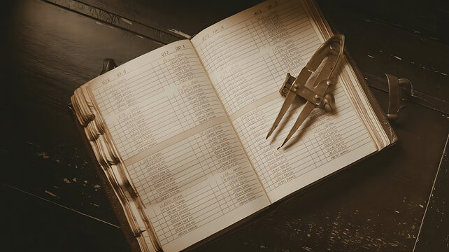 Antique map and quill a journey through time and exploration
