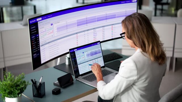 Software Developer Carefully Tracking Bug Reports
