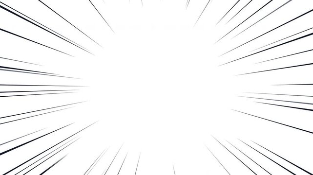 Comic style radial speed lines and action background effect
