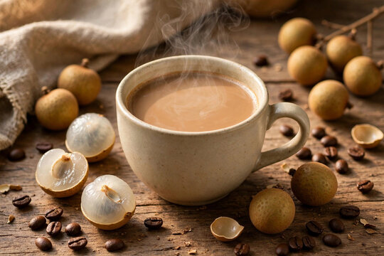 Vietnamese Buon Ma Thuot Robusta Longan Milk Coffee C&agrave; Ph&ecirc; Sữa Robusta Bu&ocirc;n Ma Thuột Vị Nh&atilde;n