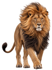Lion walking on black background © Saikat ali Design