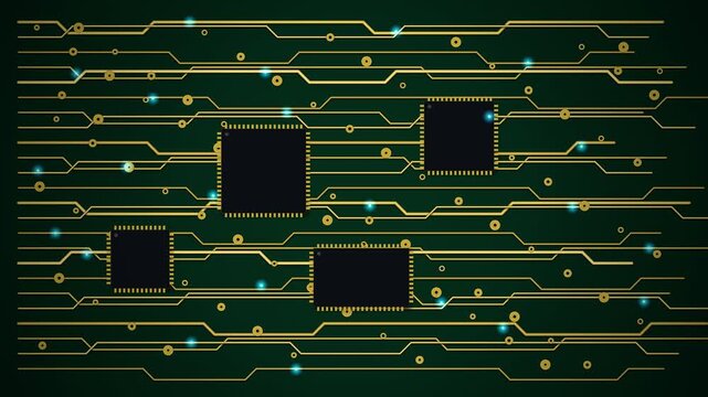 Dense Multilayer PCB Signal Bus Routing Motion Loop