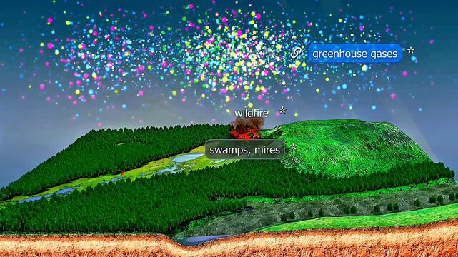 Natural greenhouse effect traps some outgoing heat, keeping Earth warm enough to support life.