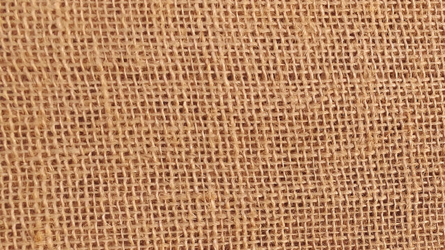 Close up photo of some rough burlap canvas