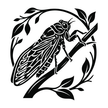 Cicada bug graphic illustration vector
