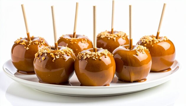 Caramel Apples Candy Recipe Nuts Coating