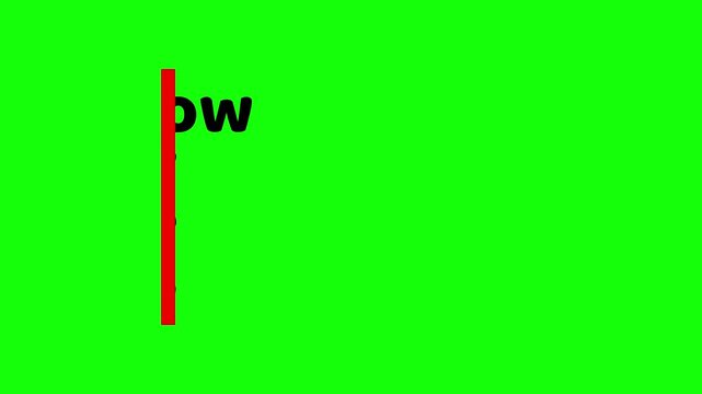Follow for more updates, social media call to action animation isolated on green screen background. Animated Video 4K