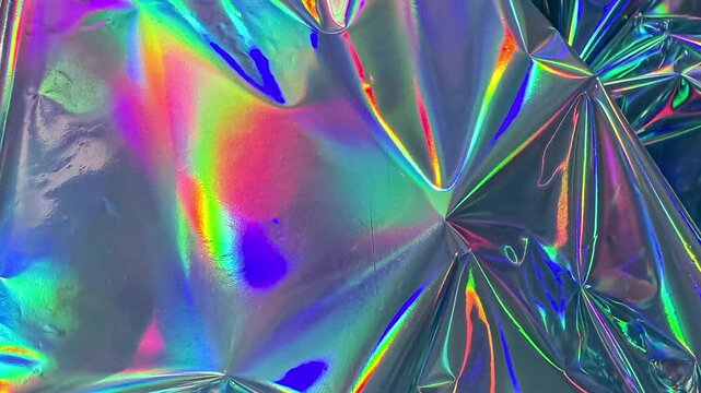 Iridescent holographic foil abstract background