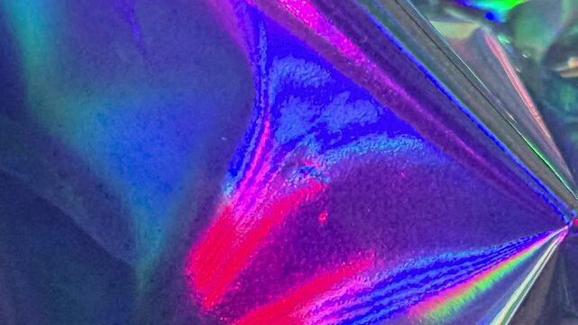 Holographic foil abstract background texture