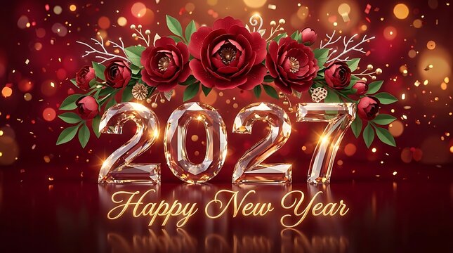 Happy New Year Greeting Card 2027