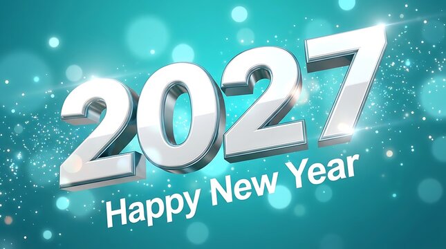 Happy New Year Greeting Card 2027