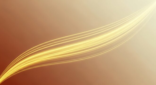 Golden light streaks against a warm gradient background