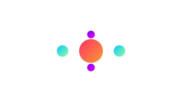 A template demonstrating time-based animation, trigonometric circular motion.