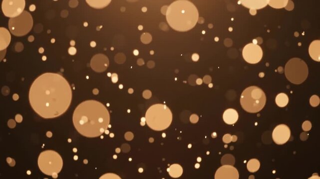 Defocused dust motes glowing in warm haze