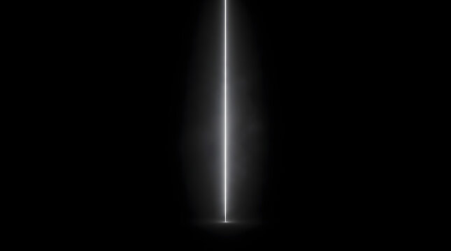White Laser Line Beam and Glowing Particle Light Effect