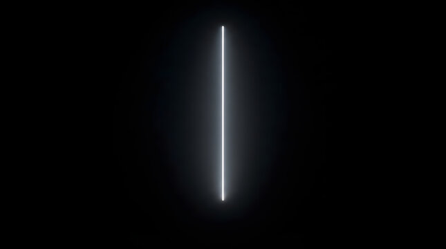 White Laser Line Beam and Glowing Particle Light Effect