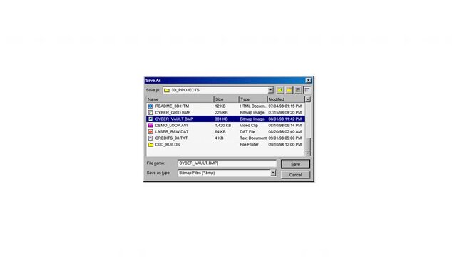 Retro computer user interface windows grid on white background