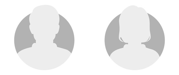 Naklejka na ściany i meble Flat illustration. Avatar, user profile, face icon, profile picture. Suitable for social media profiles, icons, splash screens and as a template.