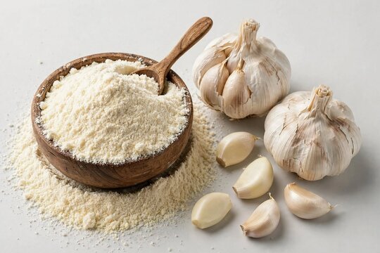 Fine Ginger Powder with Whole Fresh Ginger Rhizome