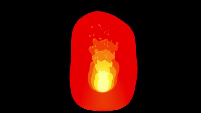 Realistic Fire Flame Animation Background &ndash; Dynamic Burning Fire Effect