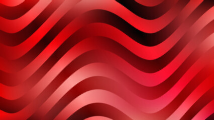 Dynamic red abstract background with fluid wavy stripes, smooth curved lines, and subtle grain texture for modern graphic design and striking visual presentations © Sumon Ahmed