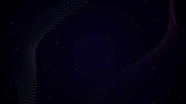 Abstract glowing lines flowing smoothly in dark space during a subtle camera pan creating an ethereal digital background