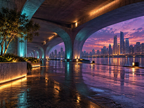 Luminous underpass