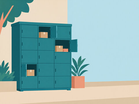 Neighborhood parcel locker