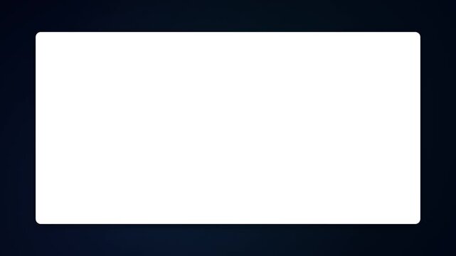 Motion graphic animation of web application UI transitioning from login screen to data analytics dashboard