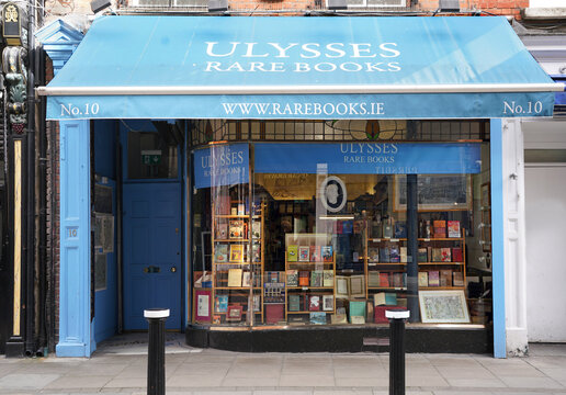 Ulysses antiquarian book store on Duke Street in Dublin