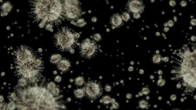 Virus cells flowing corona virus cells. 4K seamless loop	
