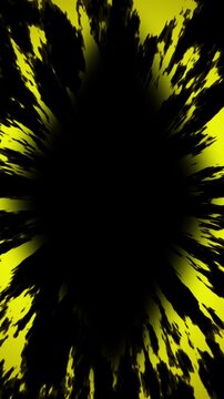 Abstract Anime Speedlines Yellow Portal Motion Background. 4K Video
