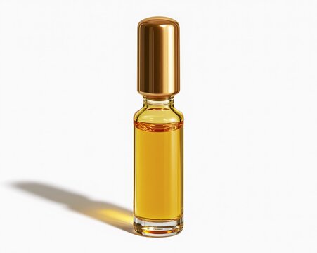 Golden Tube with Amber Liquid