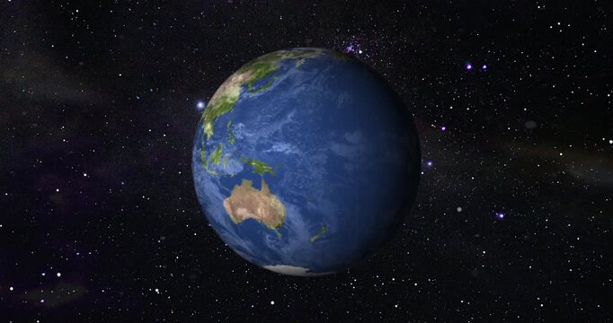 Democratic Republic of the Congo View from Space. Beautiful View of the Globe from Orbit Satellite.