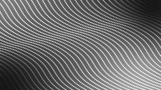 Abstract wavy pattern of dotted lines on gradient background animation