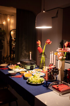 Festive Hot Pot Table Setting