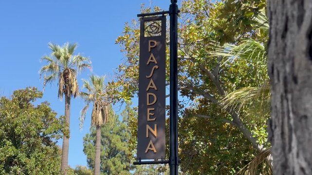 Pasadena California Public Welcome Sign