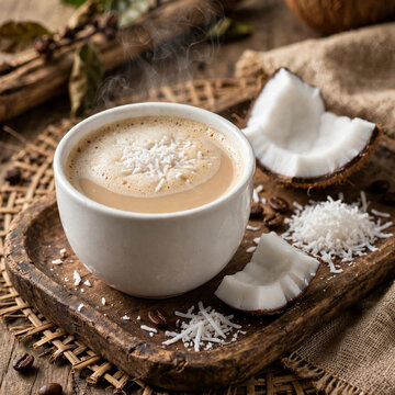 Vietnamese Buon Ma Thuot Arabica Coconut Milk Coffee C&agrave; Ph&ecirc; Sữa Arabica Bu&ocirc;n Ma Thuột Vị Dừa
