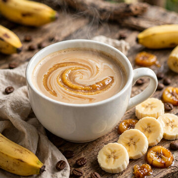 Vietnamese Buon Ma Thuot Arabica Banana Milk Coffee C&agrave; Ph&ecirc; Sữa Arabica Bu&ocirc;n Ma Thuột Vị Chuối
