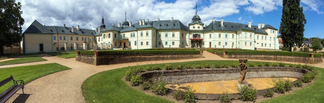 Manetin Baroque Castle, western Bohemia, Czech Republic