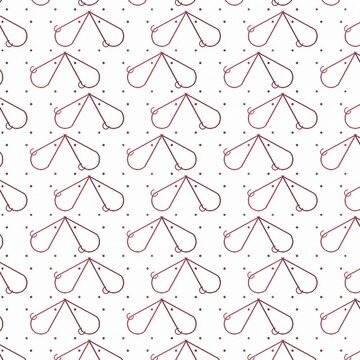 Seamless loop rose henna mehndi pattern background