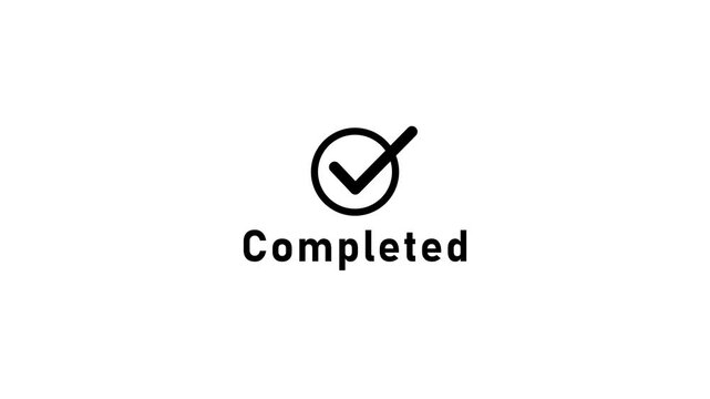 Completed icon with a bold check mark inside a circular outline and clear &ldquo;Payment Confirmed&rdquo; text, representing successful transactions, payment verification