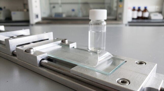 Chitosan coating forming a transparent film on glass