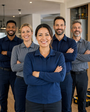 Home inspection manager leading professional property inspector team