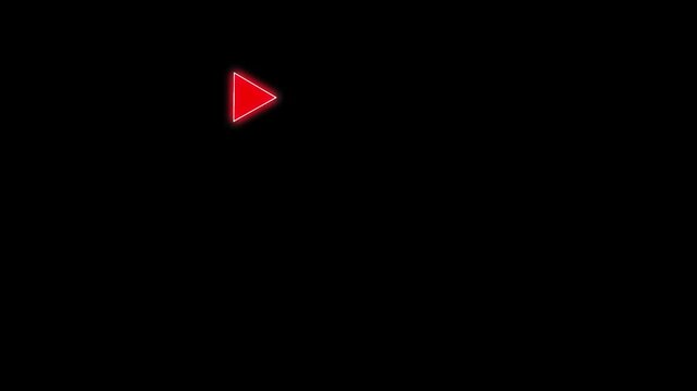 sebar neon human icon animation on dark background 4k video
