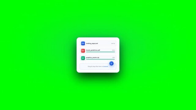 Cosmic File Uploader Manager Pro Interface Animation Background for Cloud Storage and Web Apps