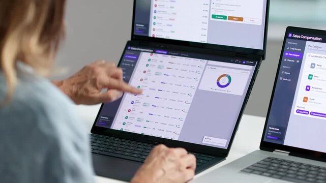 Sales Manager Reviews Compensation Dashboard