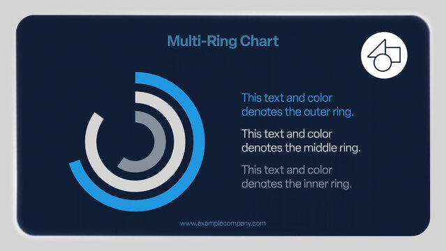 Elegant Multi-Ring Chart Infographic Slide