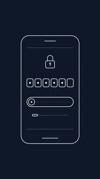 Mobile phone security interface showing passcode and slider unlock