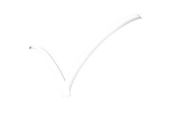 PNG white right tick mark icon symbol on transparent background,  © Therealnoor